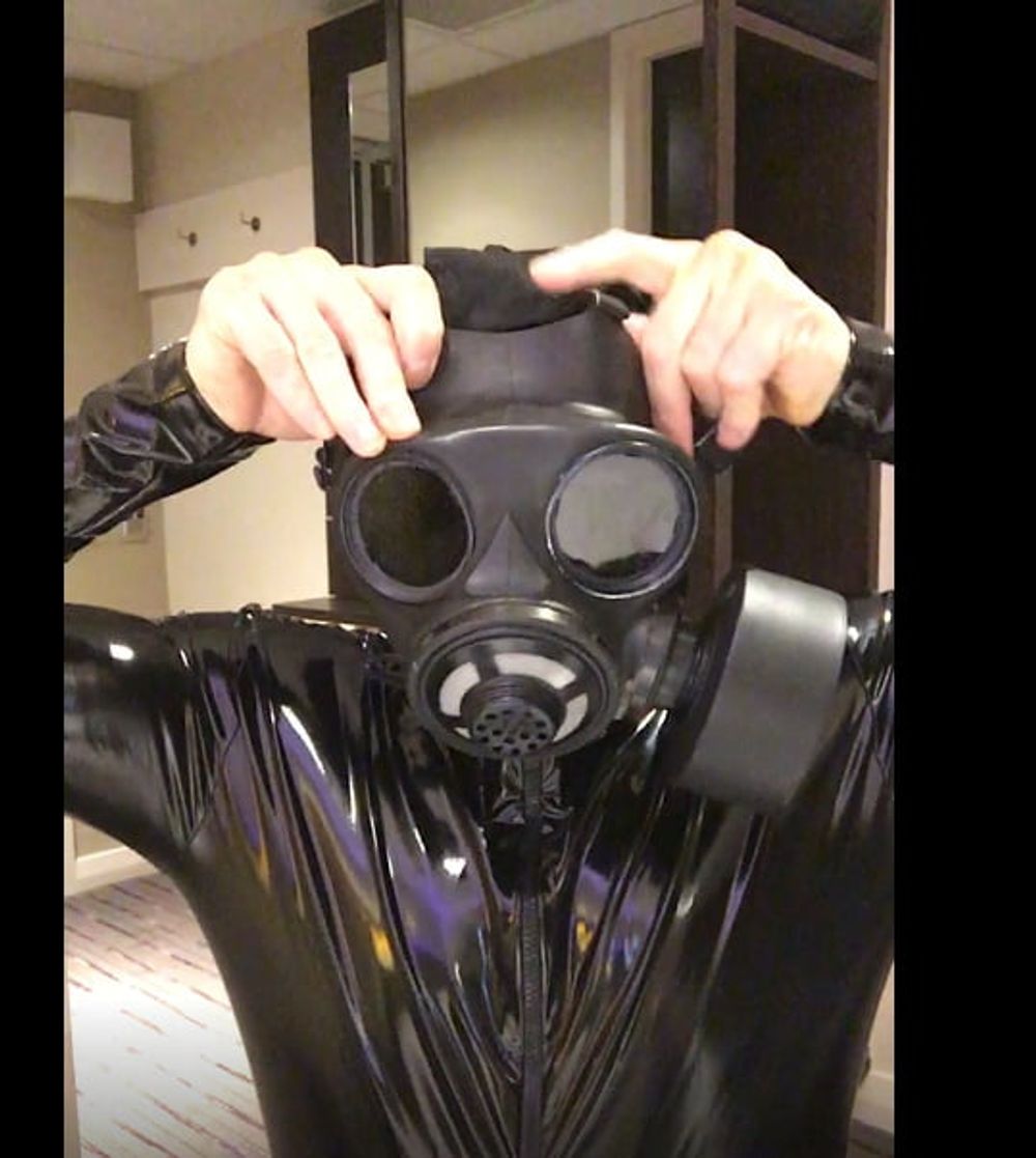 gasmask catsuit dressing