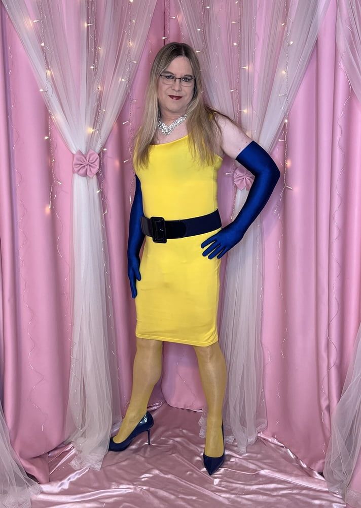 Joanie - Yellow Pencil Dress II #19