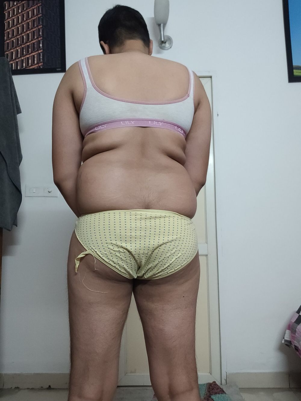 Virgin boy in bra panty #7