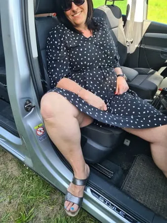 natural busty milf in nature         