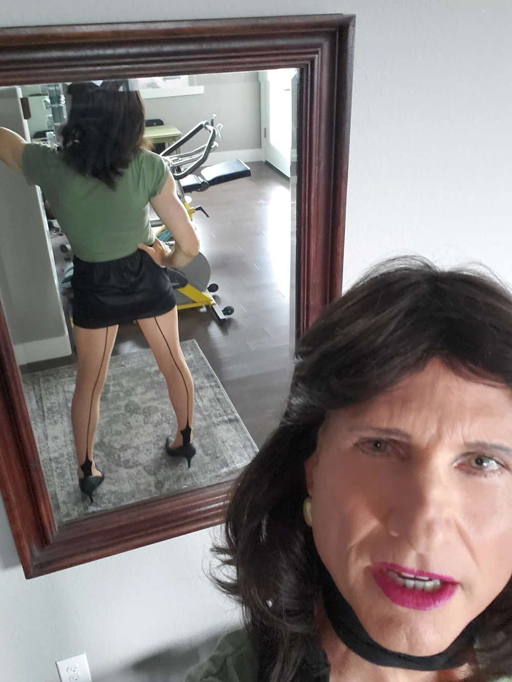 Black mini skirt #6
