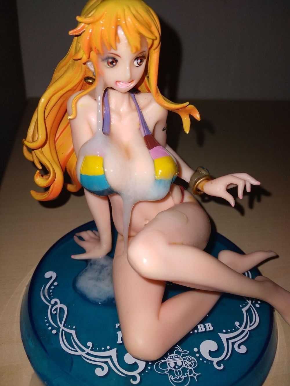 Amazing cumtribute on Nami figure #3