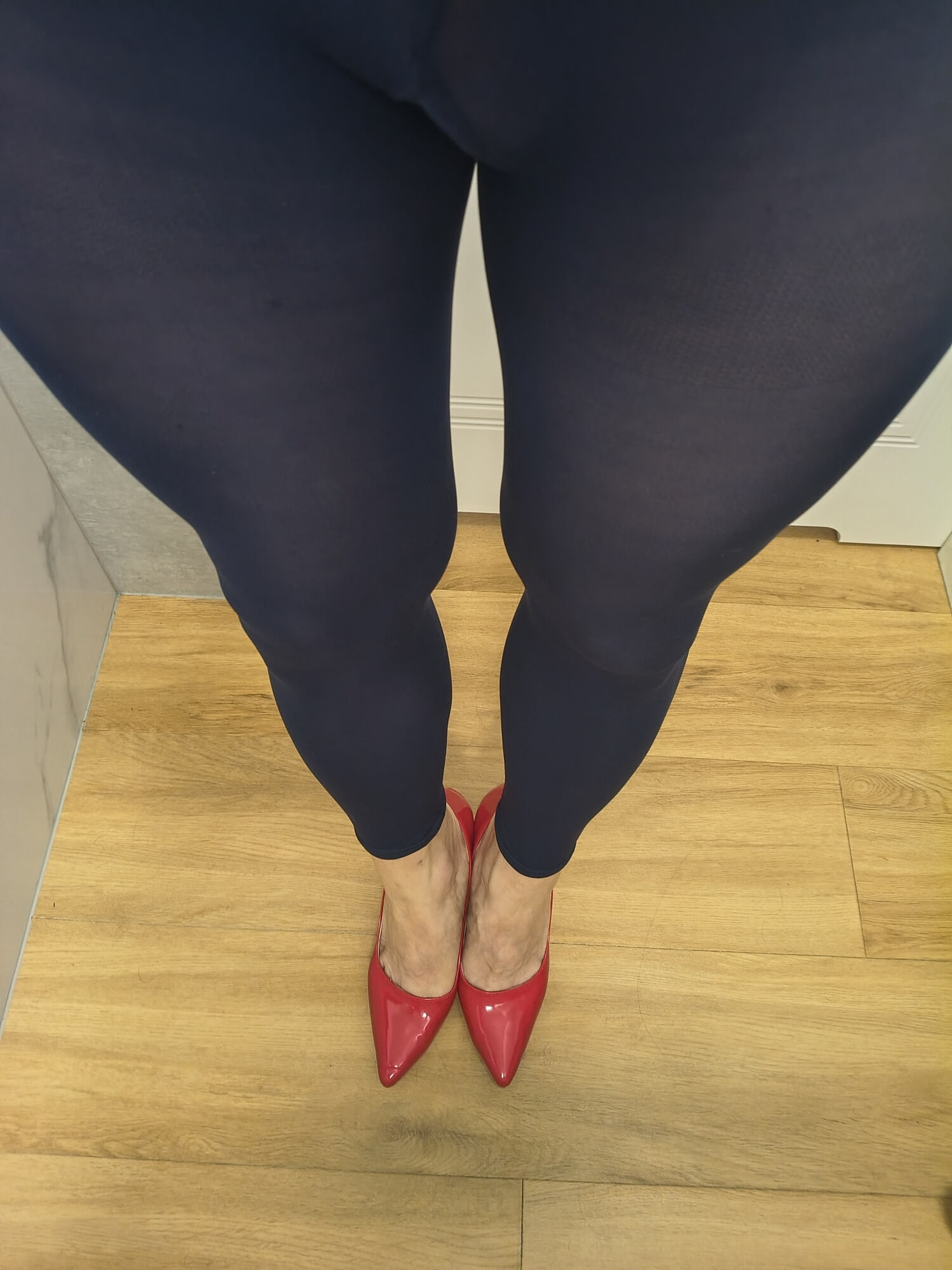 Red stocking and dick 