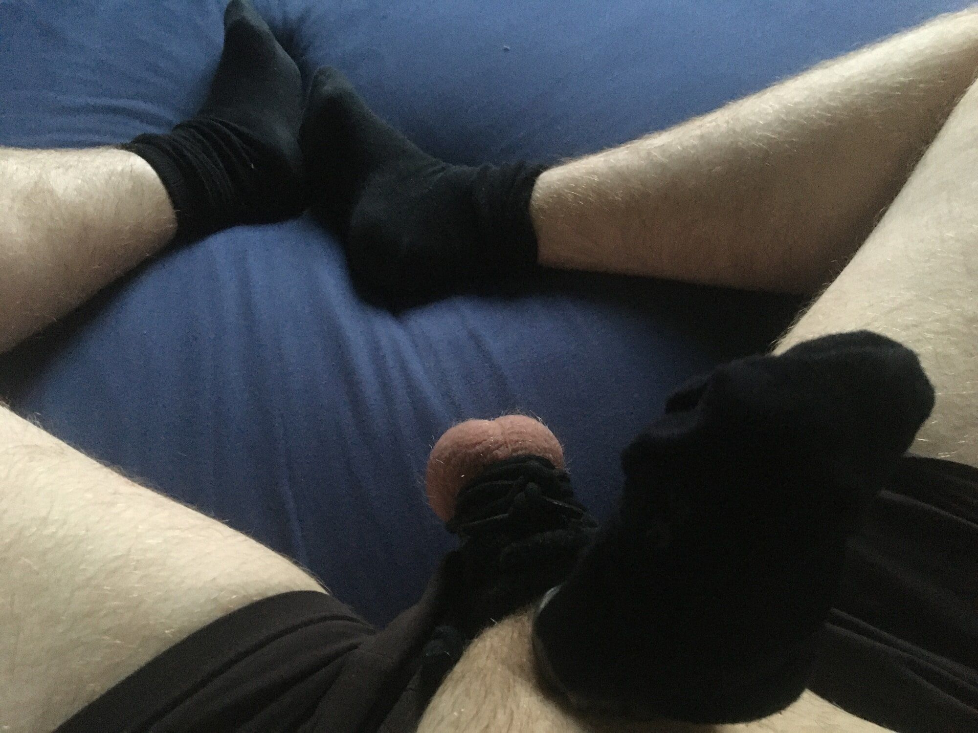 Shaved Bound Dick And Balls With Condom Sock Fucking #25