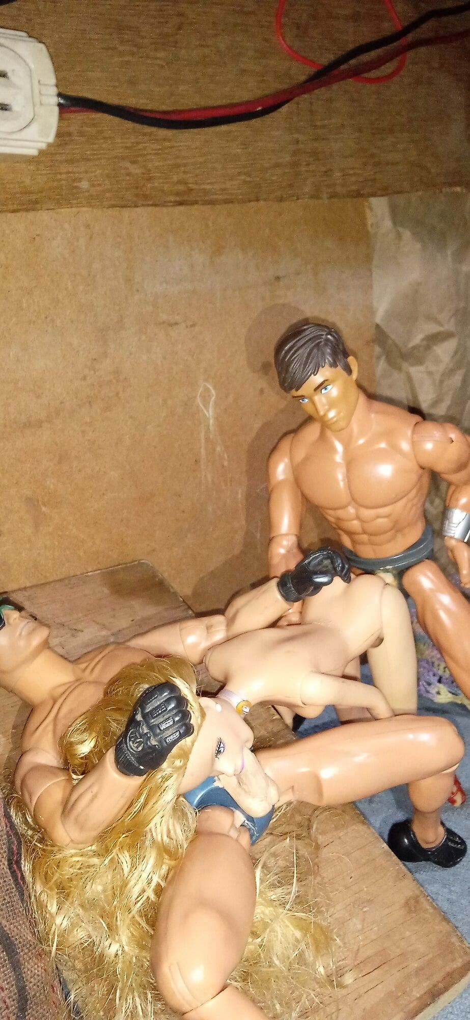 Insatiable blonde barbies in an orgy  #44