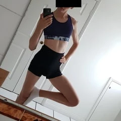 Reebok blue sports bra