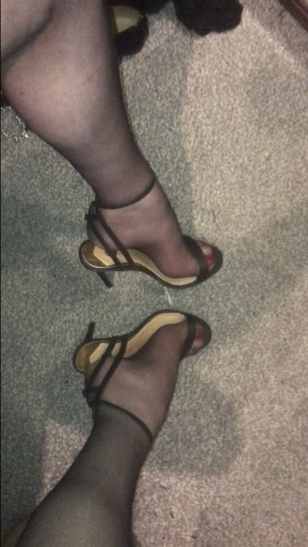 Heels nylons cock #39