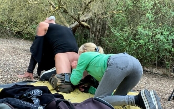 BLOWJOB AND CUM IN MOUTH IN PUBLIC PARK #14