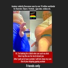 Amateur celebrity Roncomans big dick