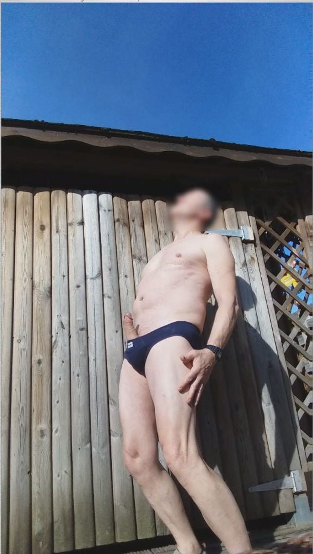 public outdoor brief jerking #9