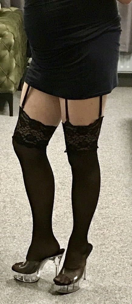 Sexy black stockings #8