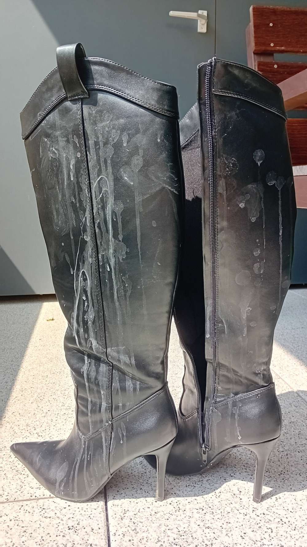 cum stained boots #2
