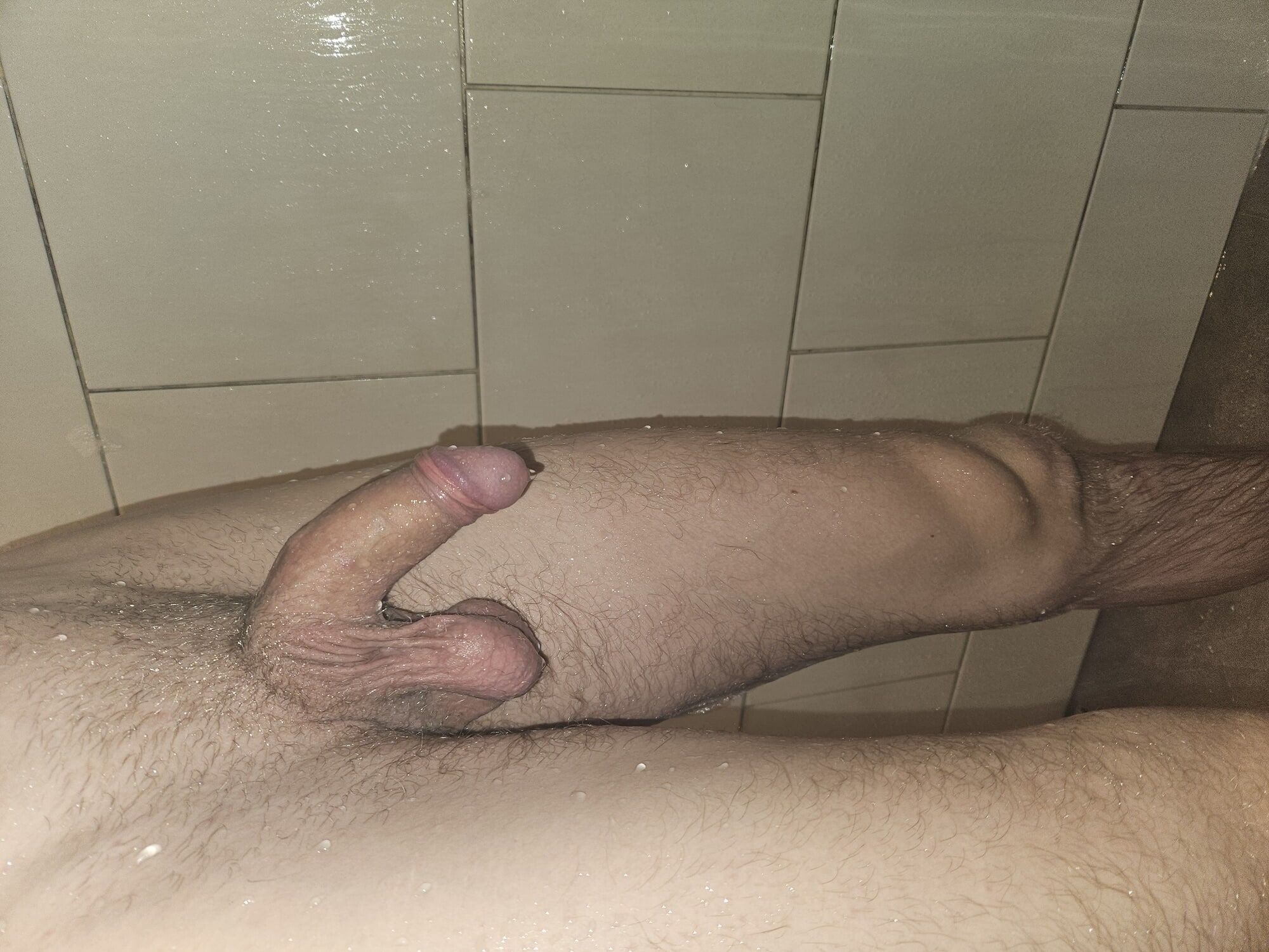 Limp cock in the shower #3