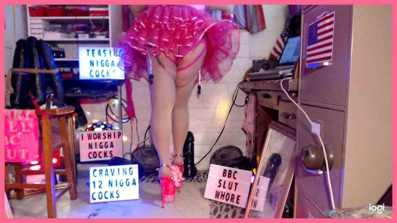 Teasing BBCs rock hard for cum in 9" platform stiletto heels #40