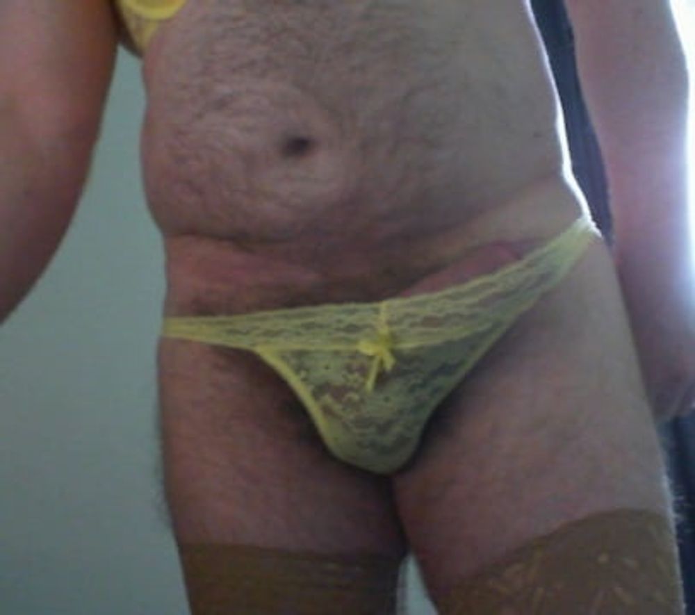 Sexy yellow underwear  bought from a lady including pics #4