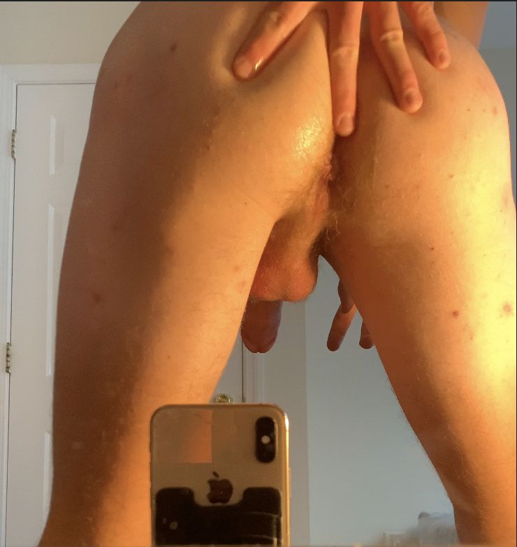 Sexy boy stud fingers his tight ass #6