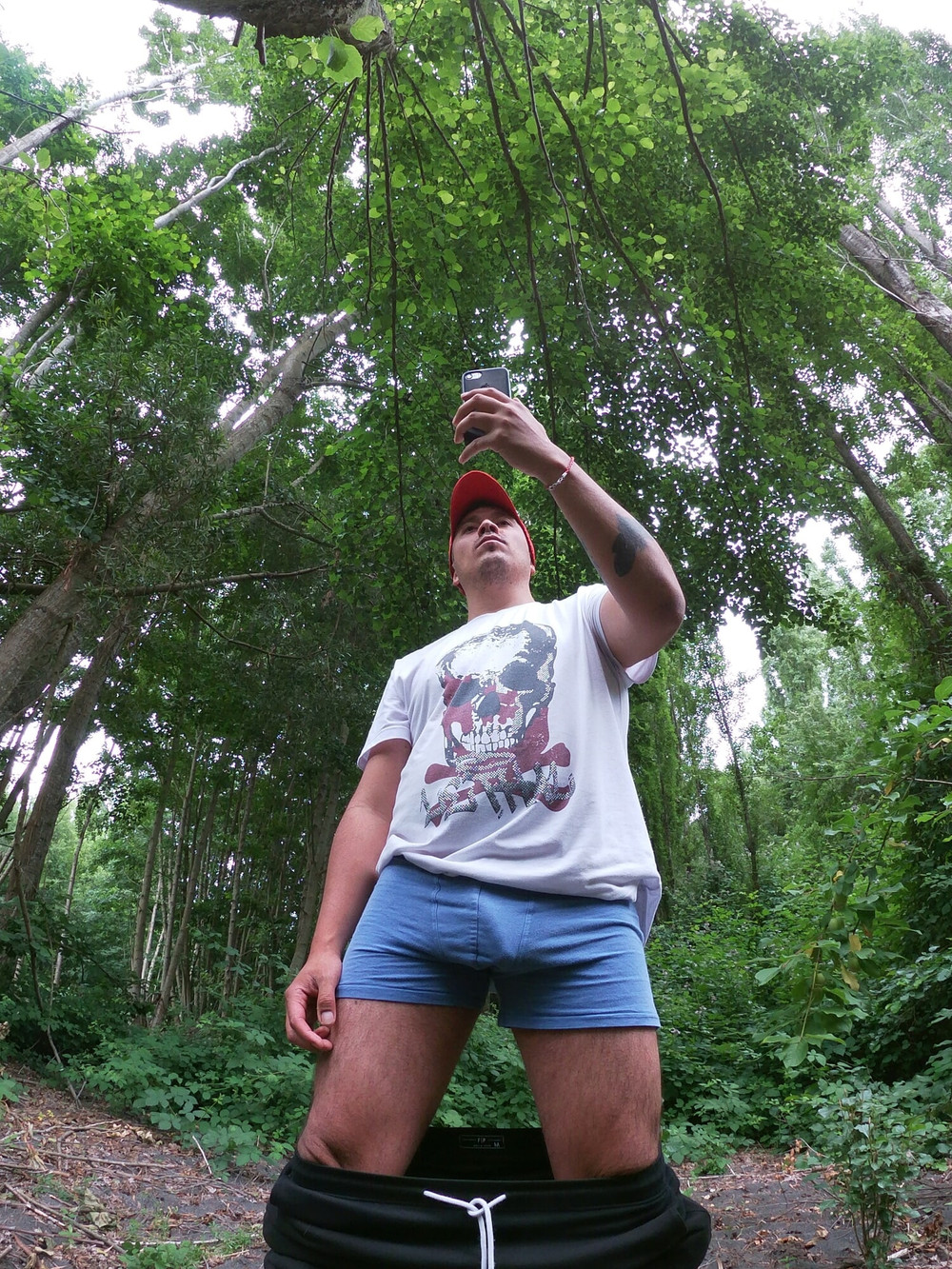 Tight briefs in the forest – sportswear temptation #12