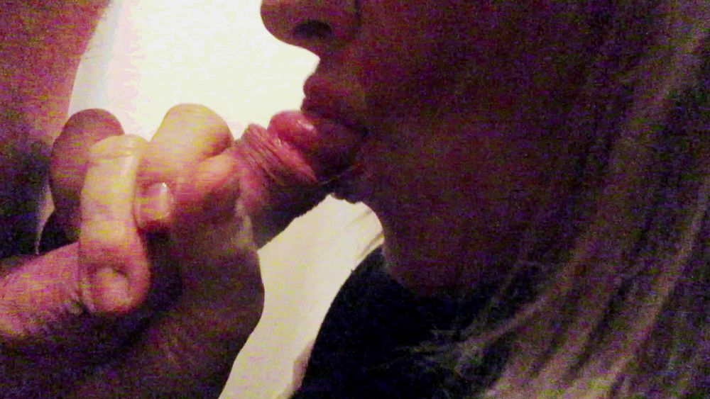 her first blowjob in the evening #7