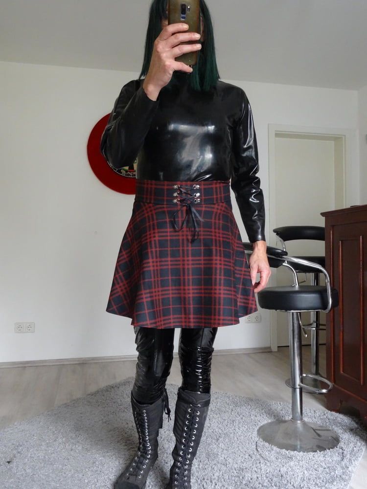 Davine in Sissy Latex Outfit #6