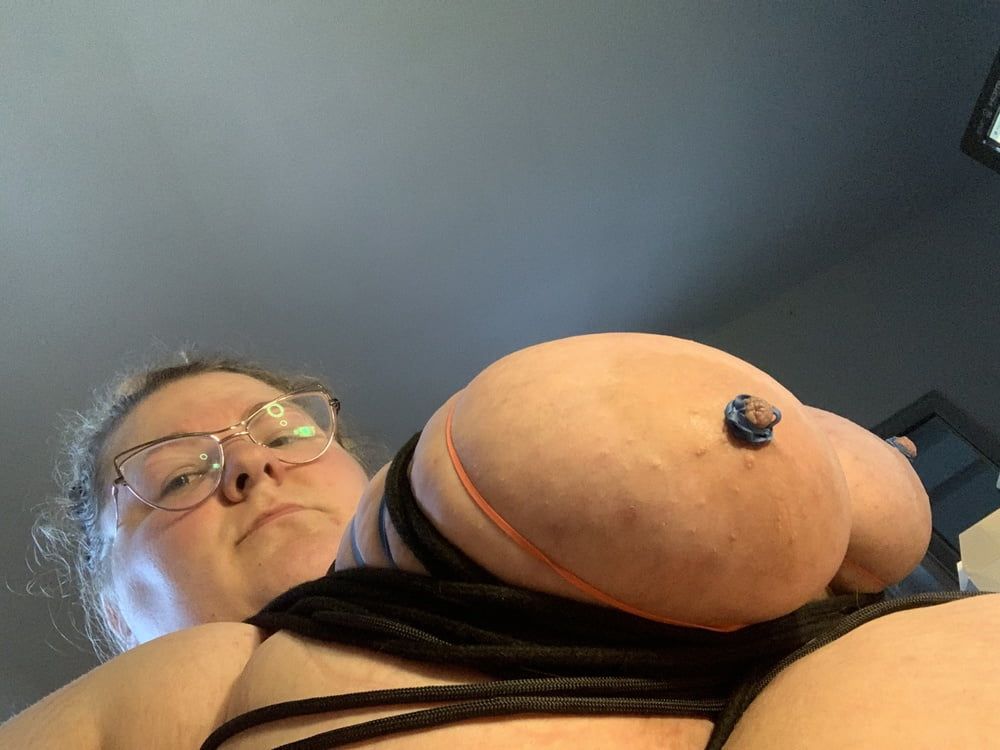 SSBBW Hog Freak Tied Tits #4