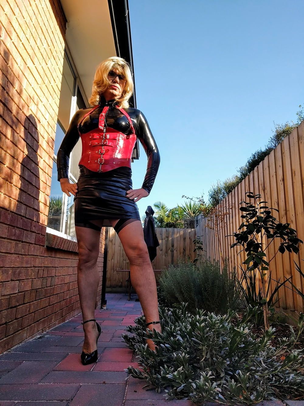 New latex skirt on a sunny Melbourne day #9