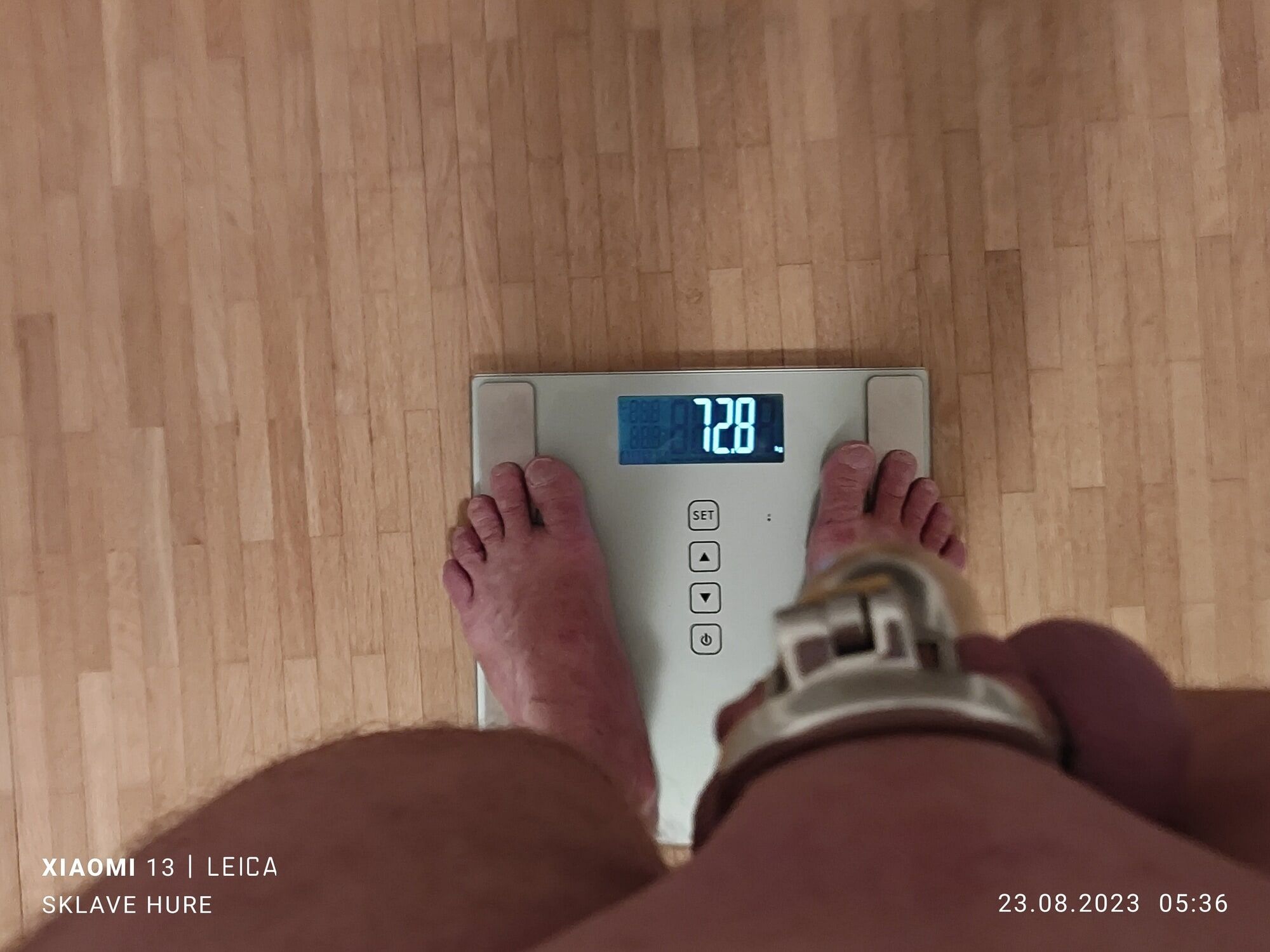 Weighing, Cagecheck, fuck with the plug on August 23th, 2023