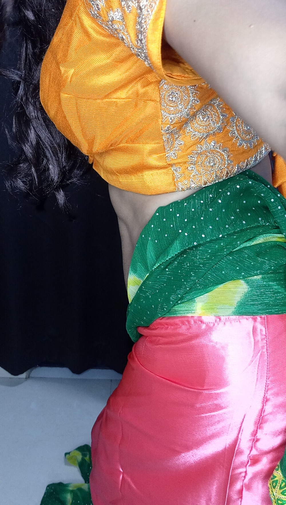 My stepmom last night wear this saree  #35