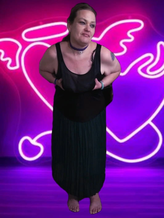 Hot BBW in Black Dress Flashing Her Goodies. #43
