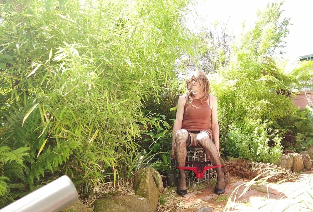 Crossdress - Sit outside and enjoy the sun #12