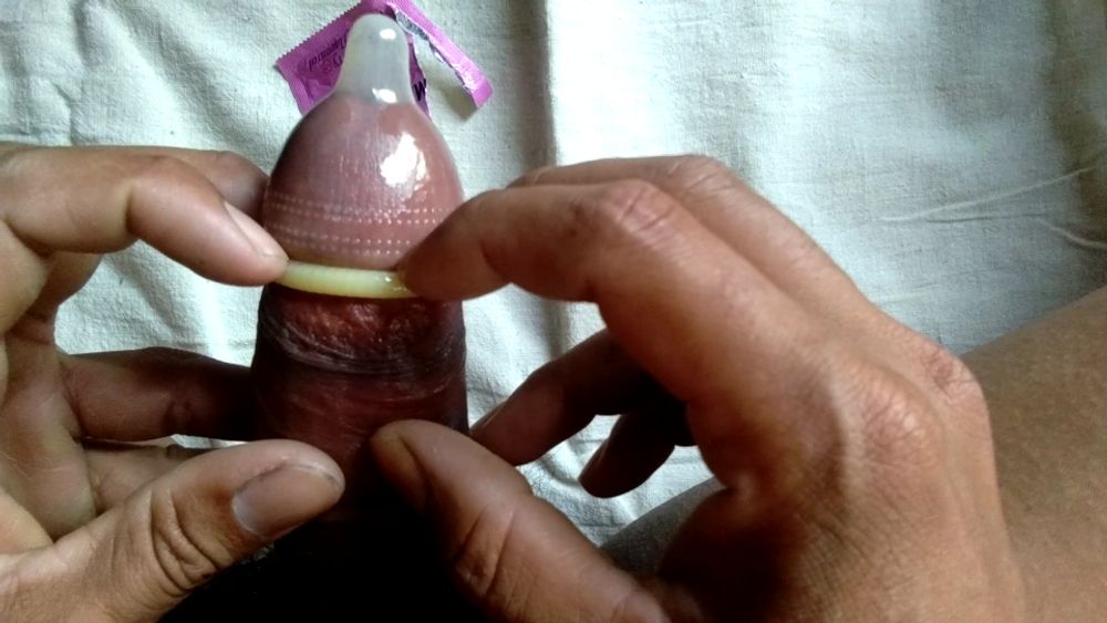 Cumming in condom #11