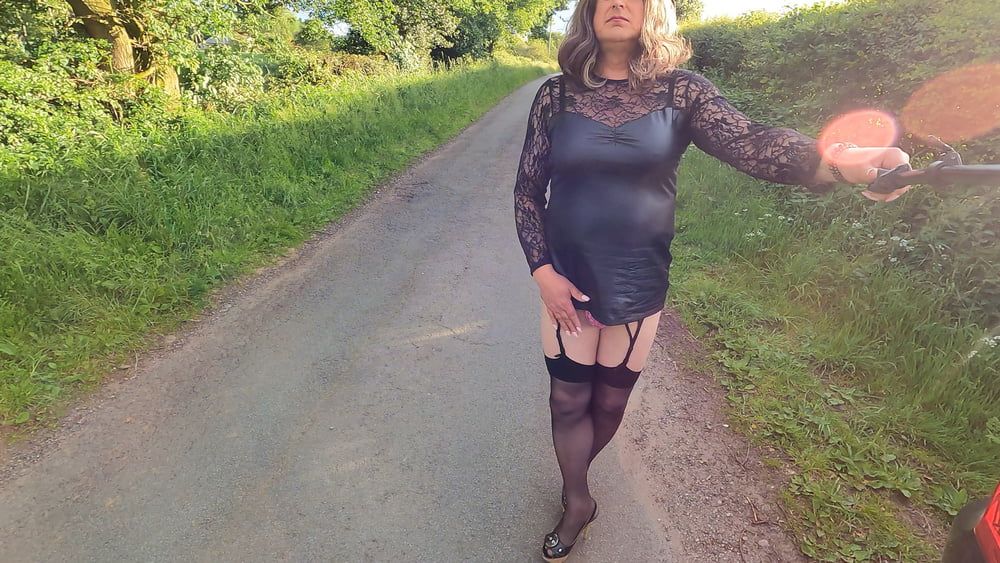 Crossdresser Kellycd down the lanes  #39