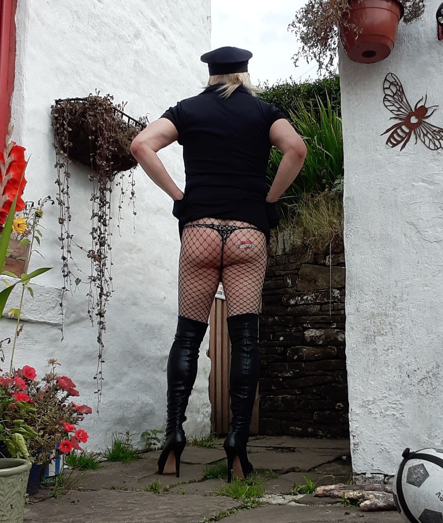 sissy cop outdoors #24