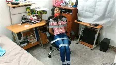 nancy drew bound and gagged by notorious milf selfgags         