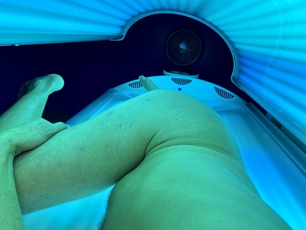 Being a horny slut in public tanning bed and at home today  #11