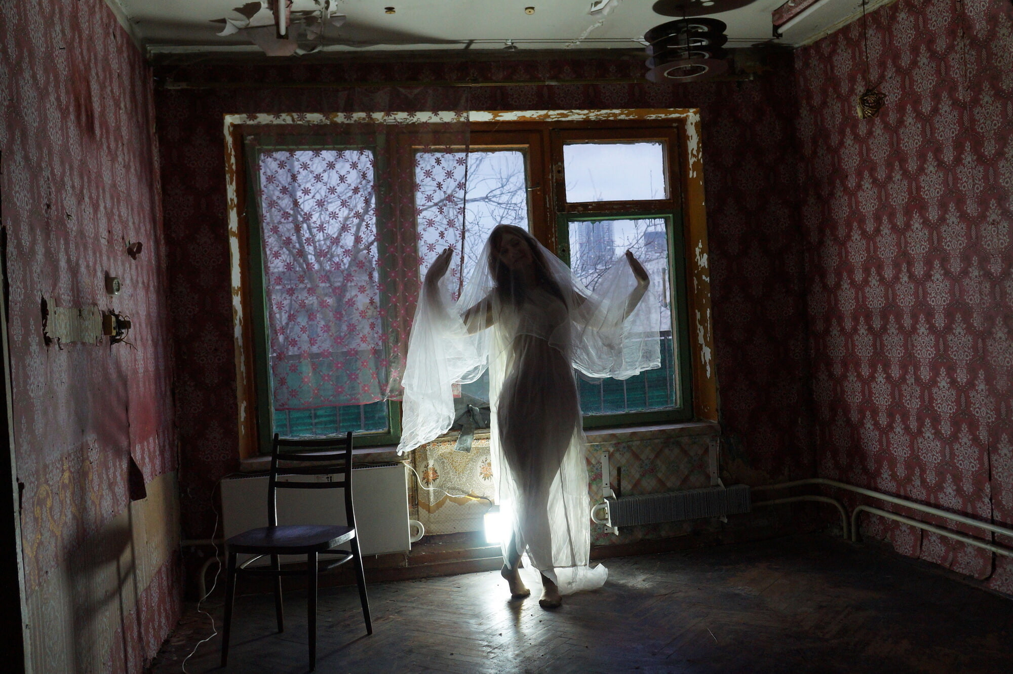 Ghost in a-maj in abandoned House #51