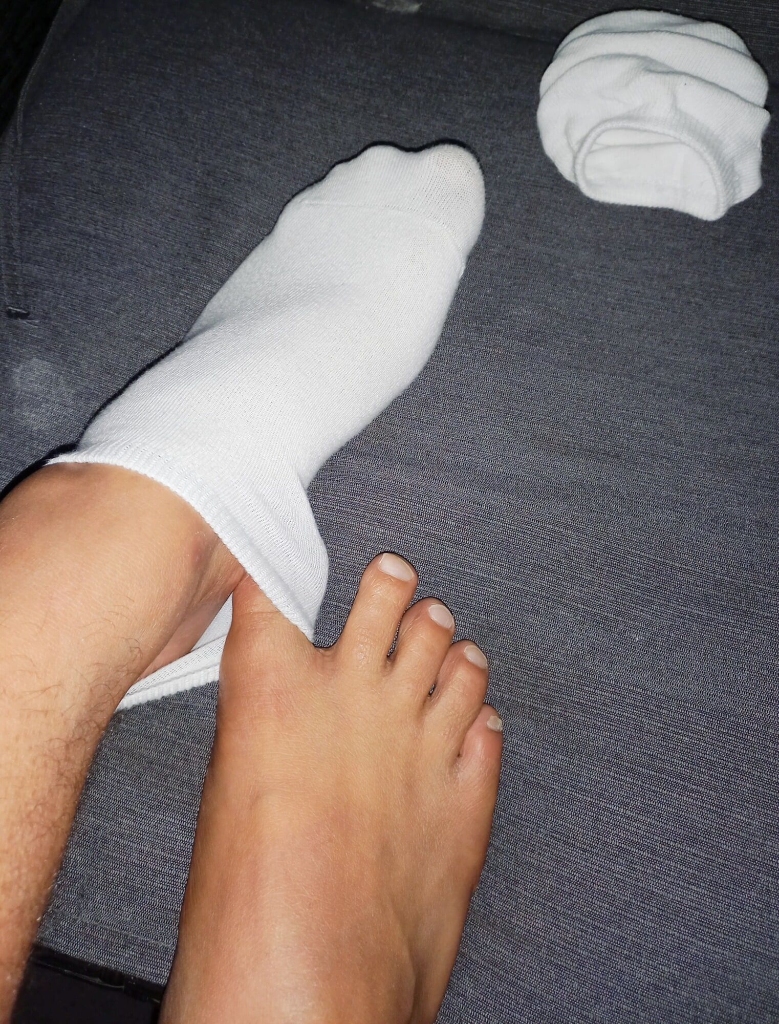 Playing in White socks and soft feet #5