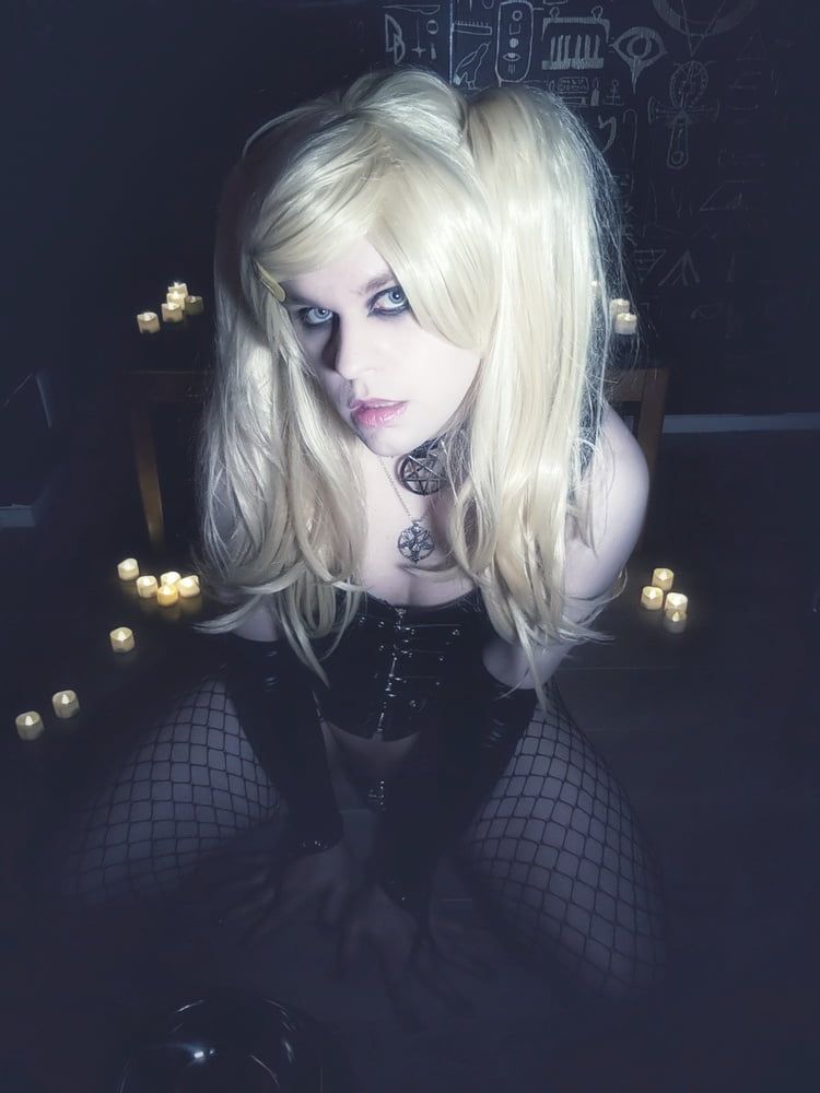 Dark Goth Sissy - Gothic CD Tranny Femboy #9