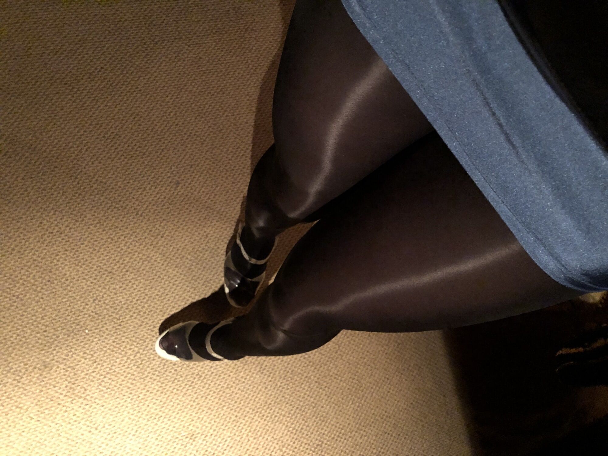 My legs on shiny pantyhose! #27