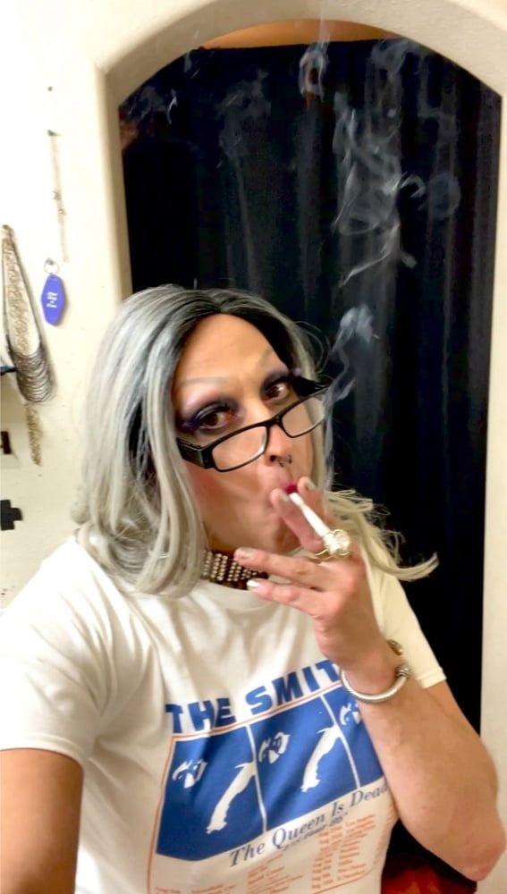 Marilyn Getting Ready Smoking Fetish  #9