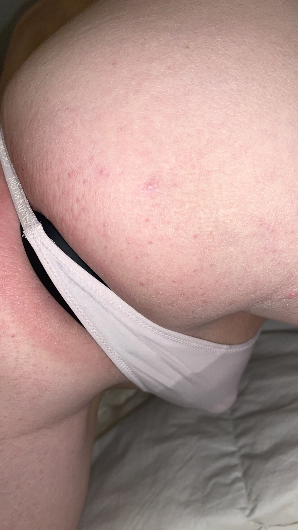 Pink tiny thong and butt plug #13