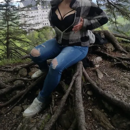 my breasts need air at neuschwanstein castle         