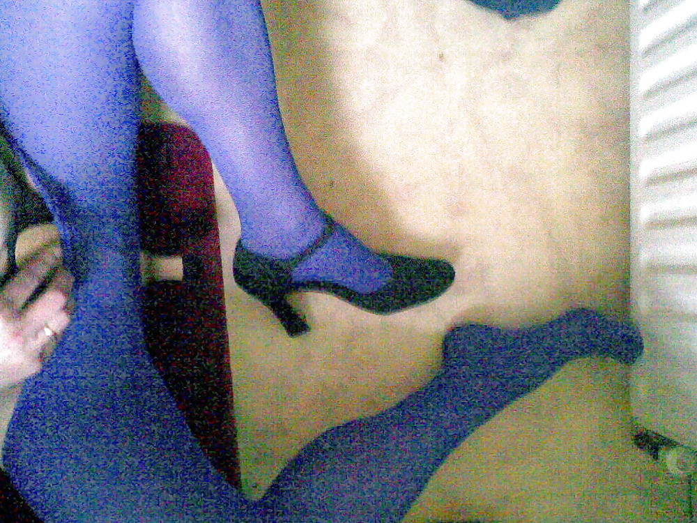 purple pantyhose #5
