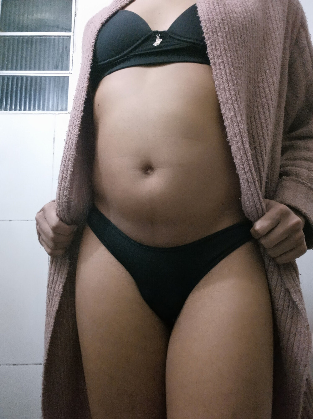 I put my panties aside, showed my big clit and masturbated #7