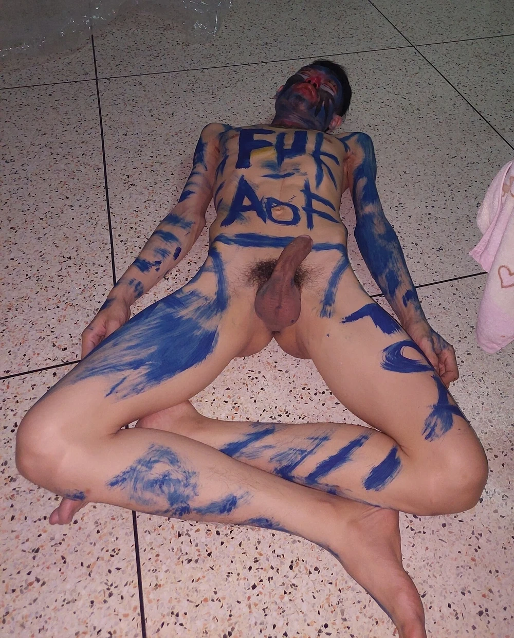Stripped naked, wrote a clown pen, masturbated #2