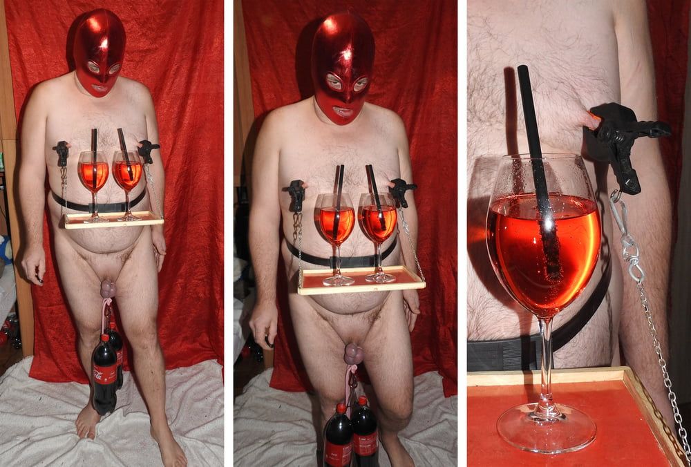 Served Spritz with Nipple Tray and Weight in my Balls #9