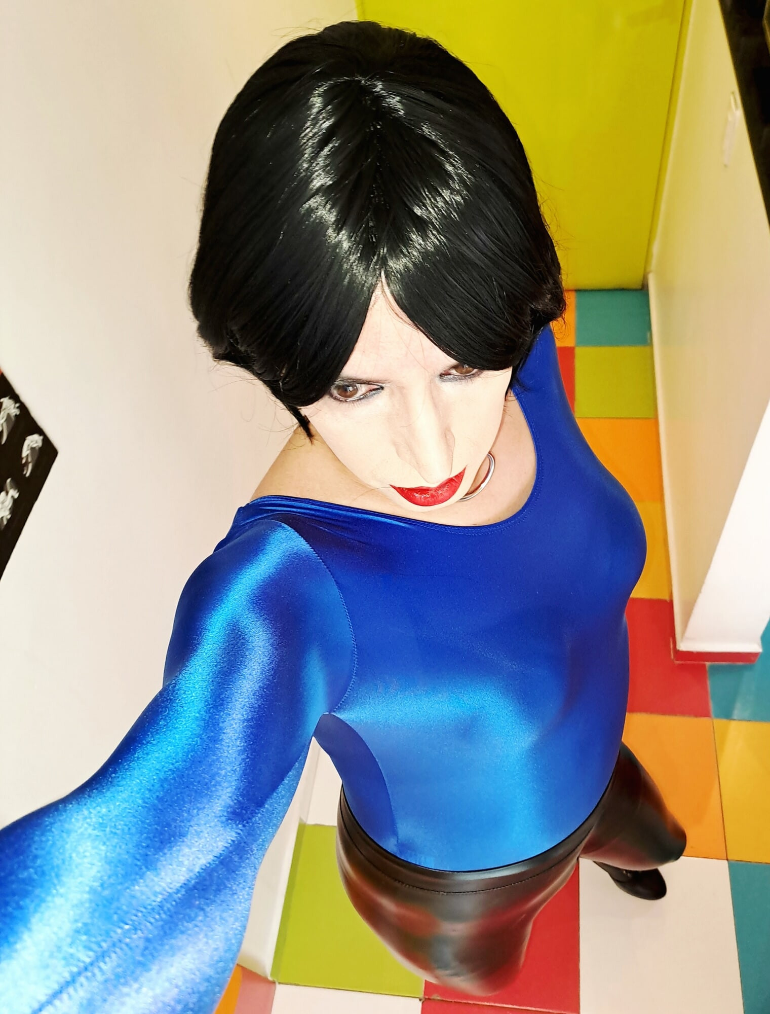 Blue body and black leggins #6