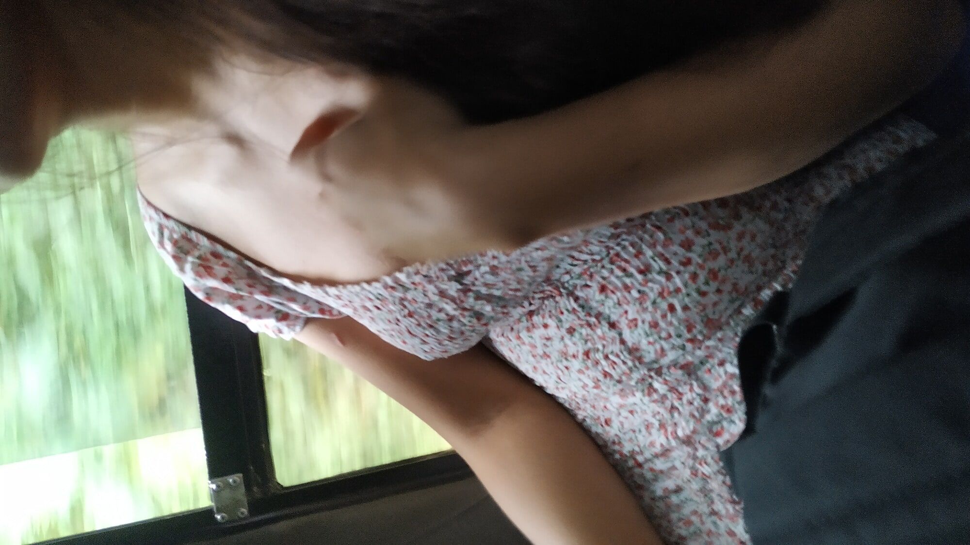 Feeling naughty in the bus