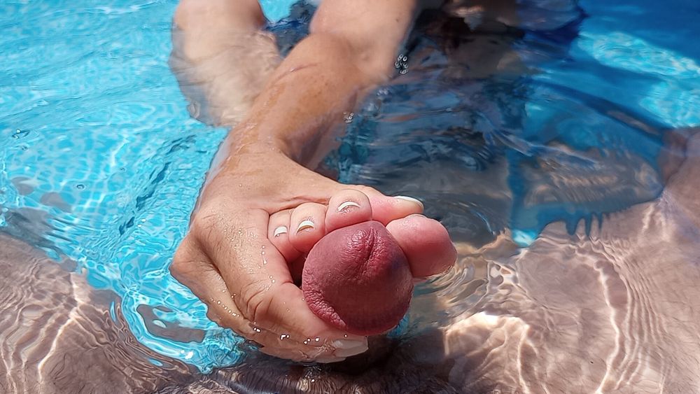 Pool Footjob #2