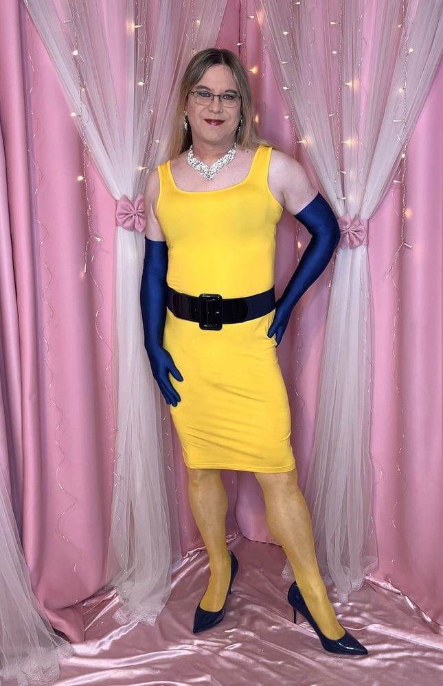 Joanie - Yellow Pencil Dress II #44