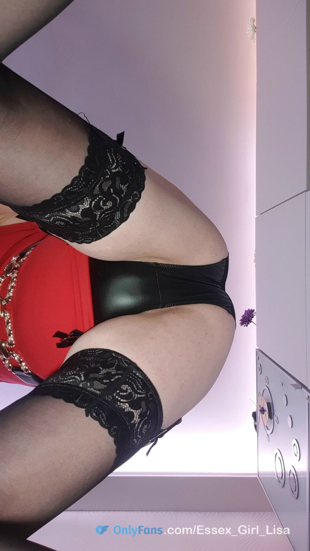 Flashing my black knickers under short mini dress #5